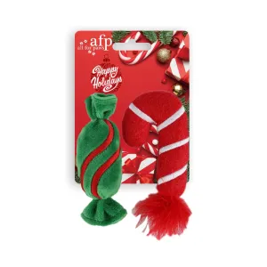 All For Paws Happy Holiday Candy & Candy Cane For Cats