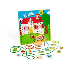 Bigjigs Toys House Lace-a-Shape