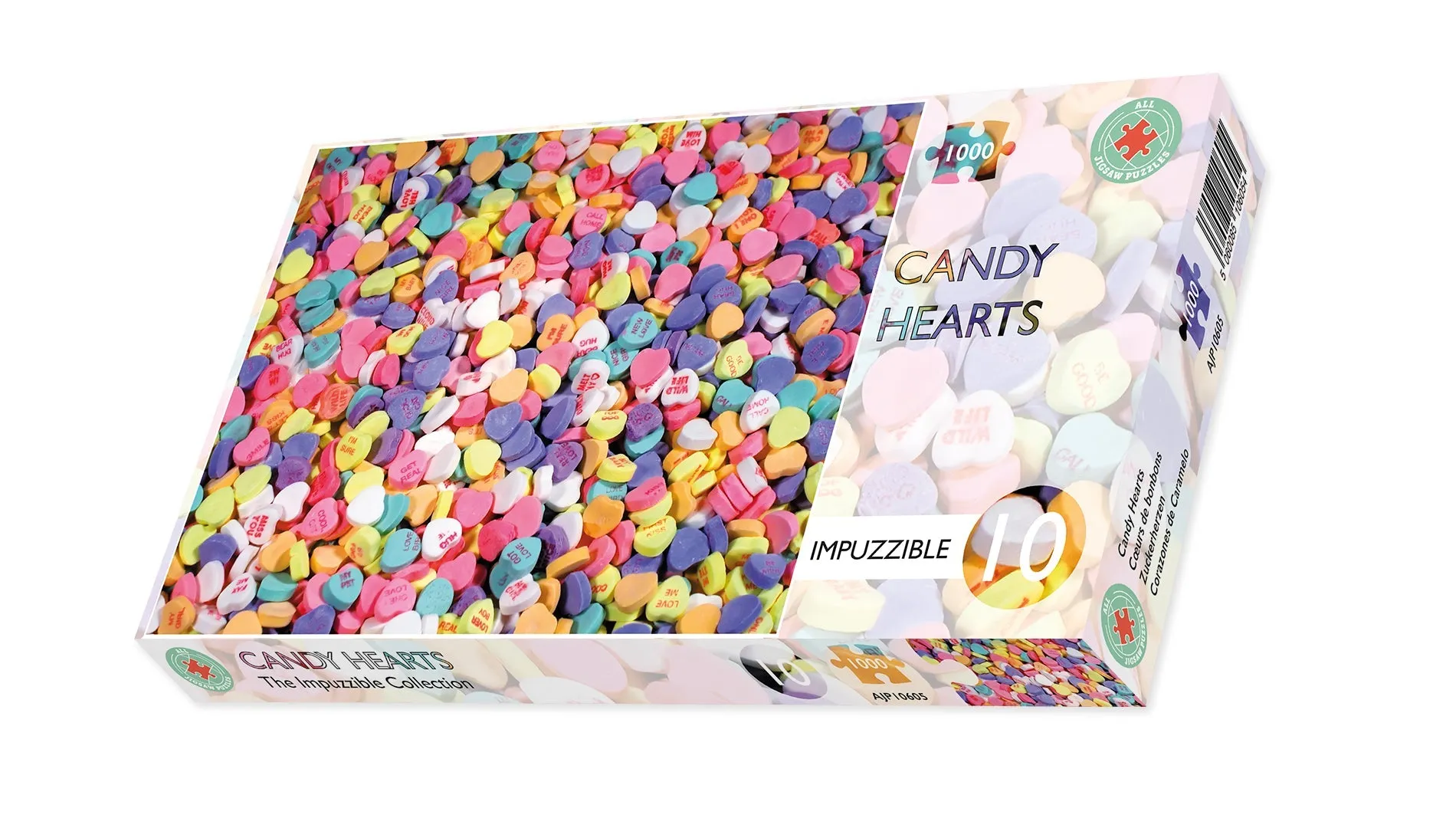 Candy Hearts  - Impuzzible No.10   - 1000 Piece Jigsaw Puzzle