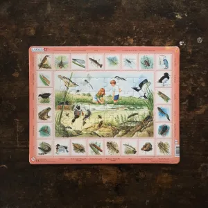 Cardboard Puzzle 48 pieces - Pond