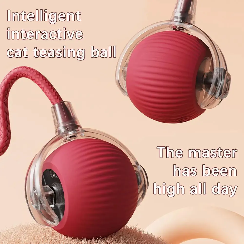 Chirping Motion Cat Ball: Interactive Teaser Toy