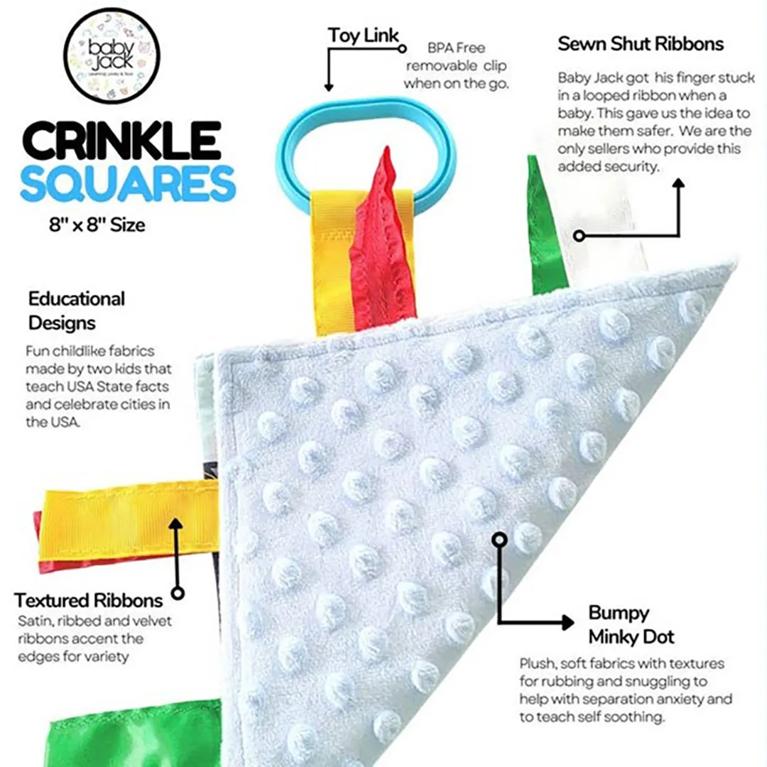 Crinkle Tag Square Toy