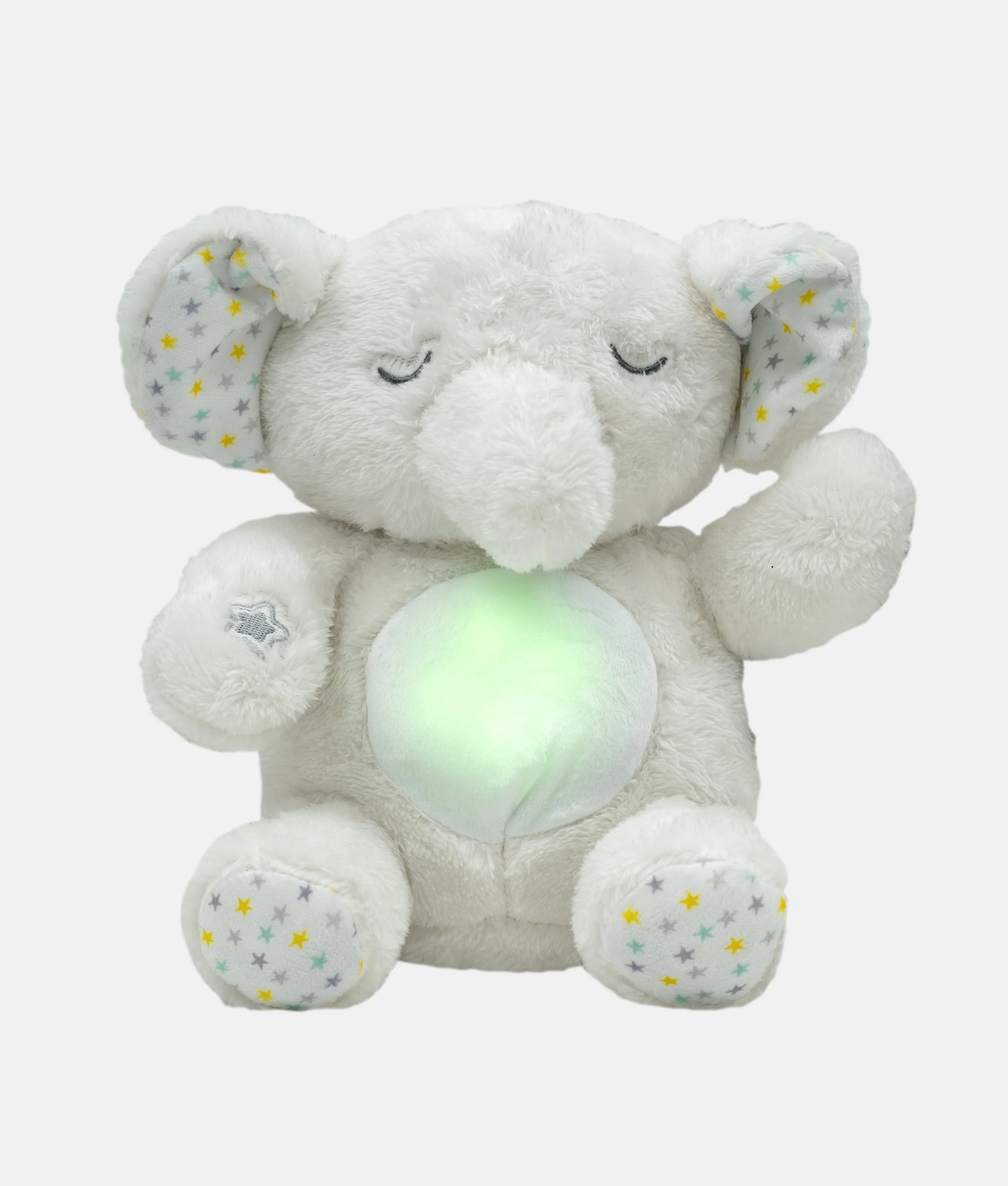 DreamGro Plush Animal Toys - White Elephant