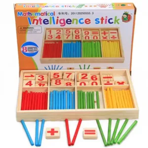 Engaging Wooden Math Learning Game Set for Kids' Intelligence Development