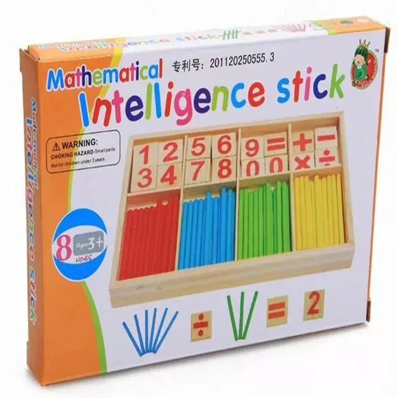 Engaging Wooden Math Learning Game Set for Kids' Intelligence Development