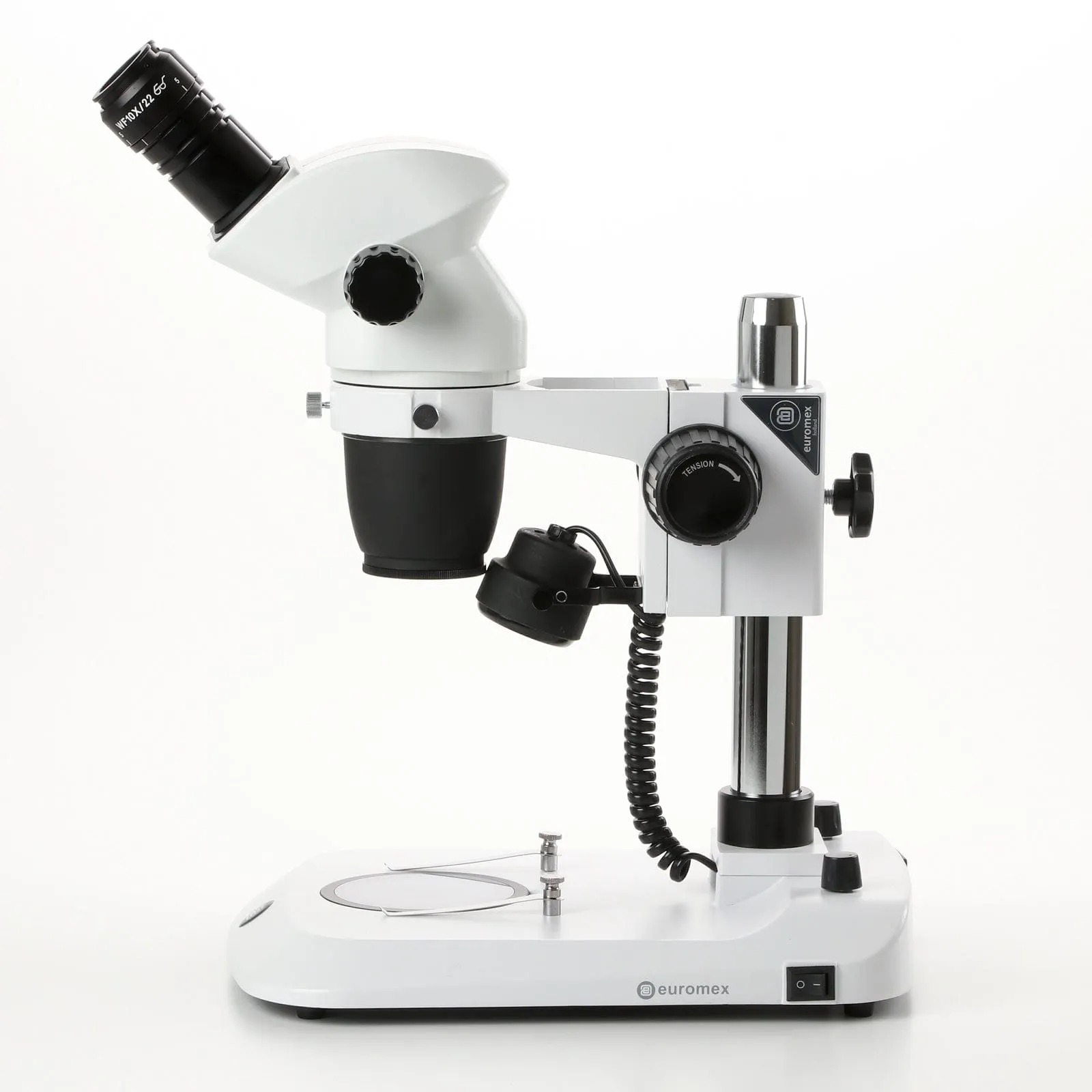 Euromex NexiusZoom Series High-Precision Zoom Binocular Stereo Microscope on Pillar Stand