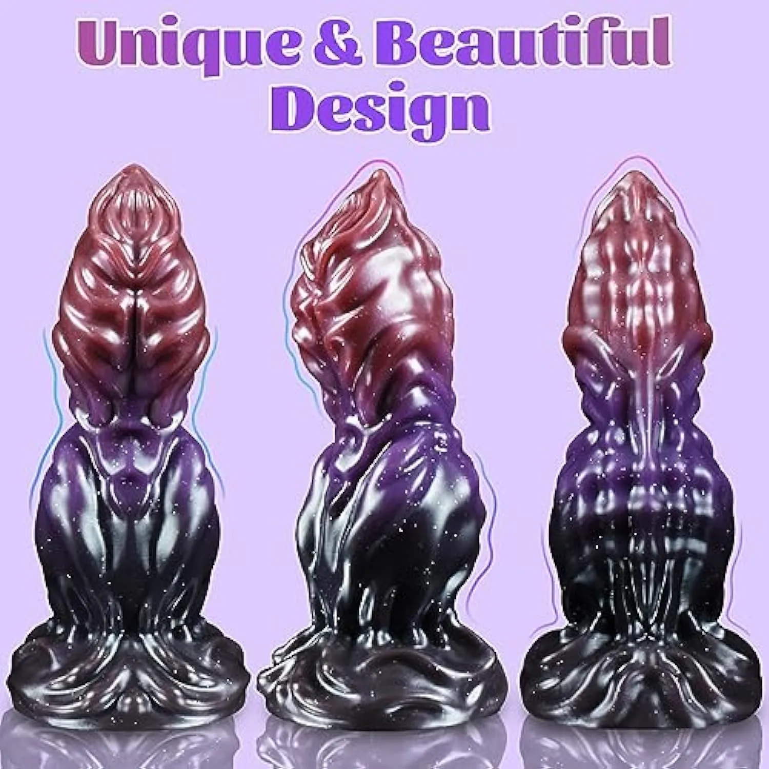 Flame 7" Fantasy Monster Dildo With Unique Stimulating Texuture - Laphwing