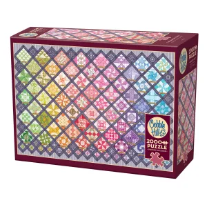 Four Square Quilt Blocks 2000 Piece Puzzle Cobble Hill