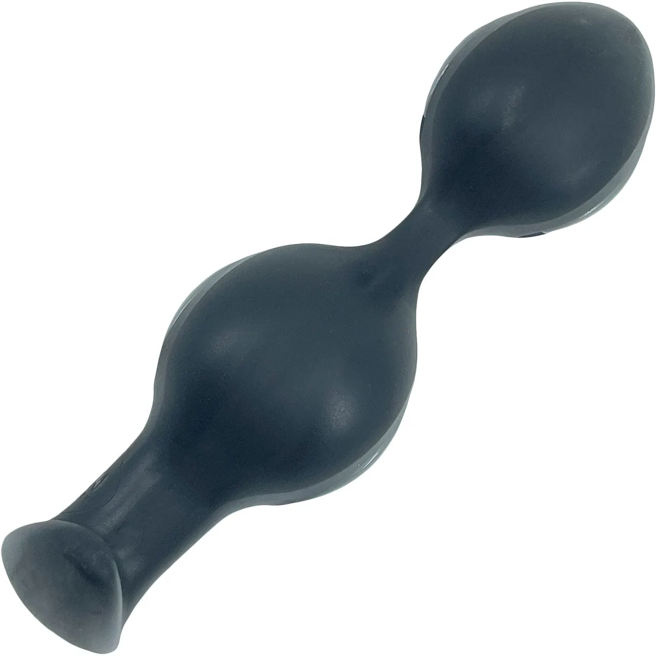 Fun Factory B Ball Duo Silicone Weighted Butt Plug - Black & Grey