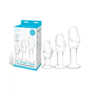 Glas Helmet Head Anal Training Kit - Set of 3