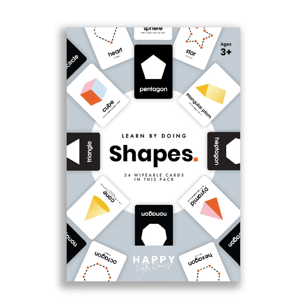 Happy Little Doers Learn Shapes Flashcards