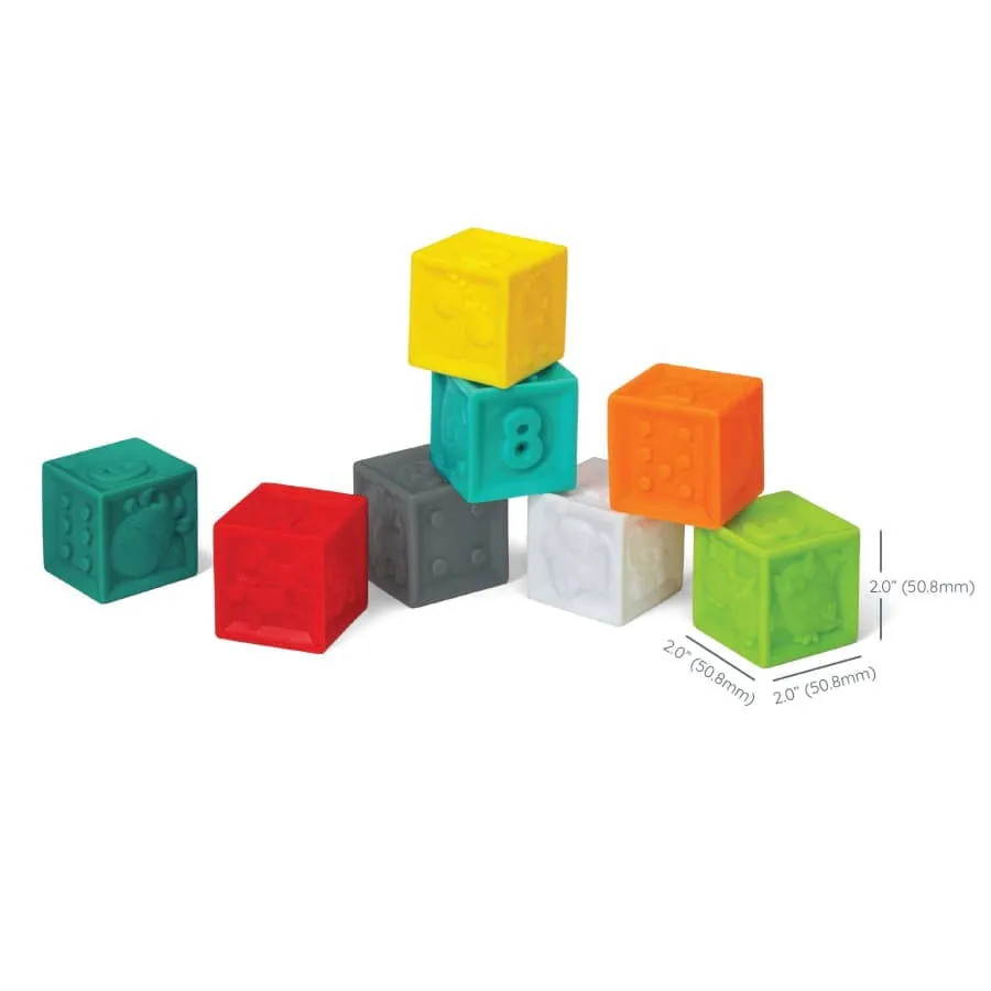 Infantino Squeeze & Stack Block Set - 8 pcs