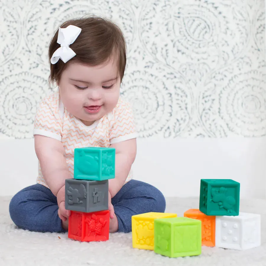 Infantino Squeeze & Stack Block Set - 8 pcs