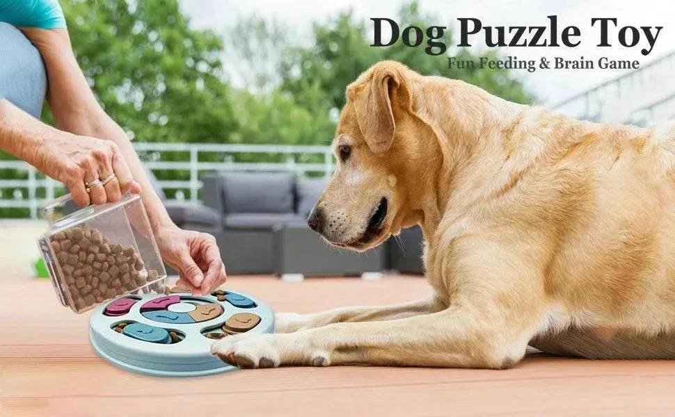 Interactive Dog & Cat Puzzle Feeder Toy - Enhances IQ and Slows Eating