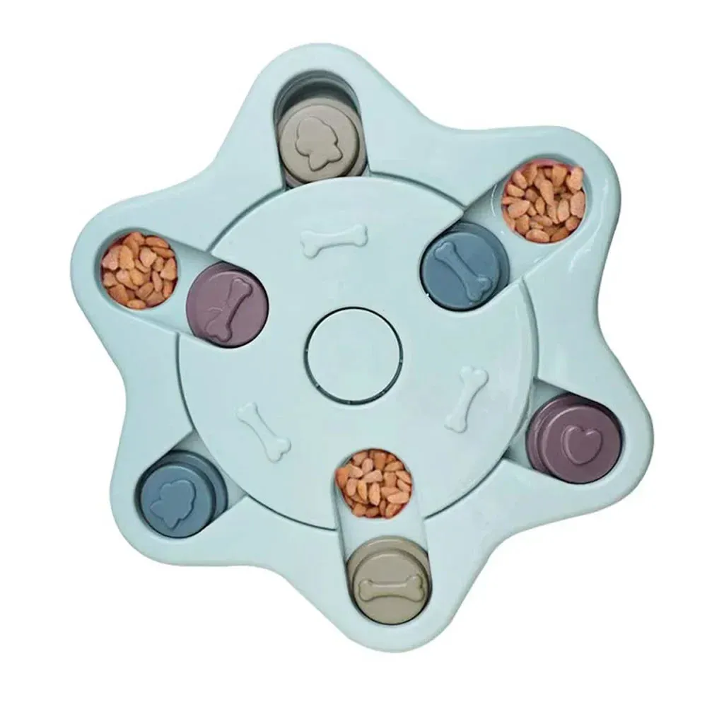 Interactive Dog & Cat Puzzle Feeder Toy - Enhances IQ and Slows Eating