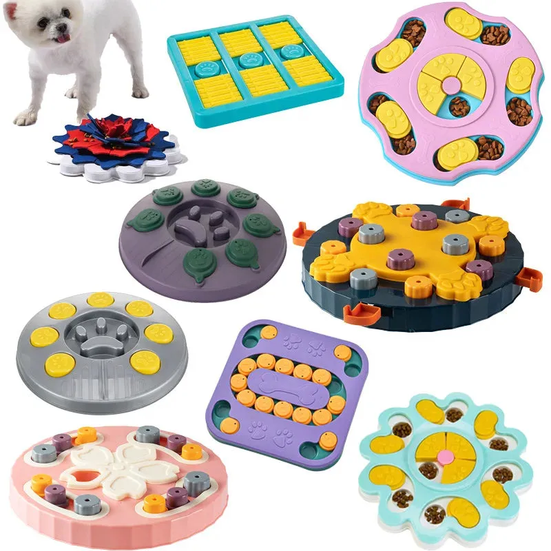 Interactive Dog & Cat Puzzle Feeder Toy - Enhances IQ and Slows Eating