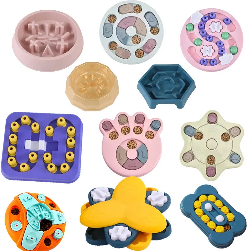 Interactive Dog & Cat Puzzle Feeder Toy - Enhances IQ and Slows Eating