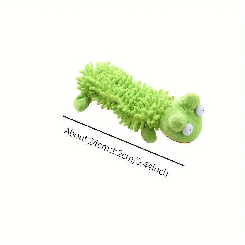 Interactive Plush Dog Toy with Squeaker - Chew & Dental Training