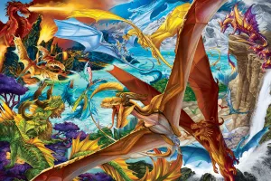 It's a Dragon's World Dreamland Dragon Puzzle | 1000 Piece Jigsaw Puzzle