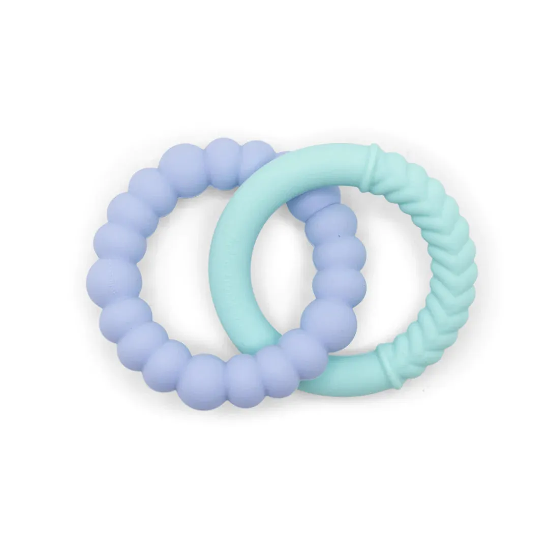 Jellystone Sunshine Teether  - Mint   Soft Blue