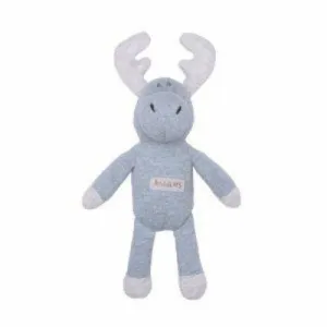 Juddlies Organic Rattle- Denim Blue Moose