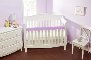 Lavender Padded Crib Railguard - 1 Pack