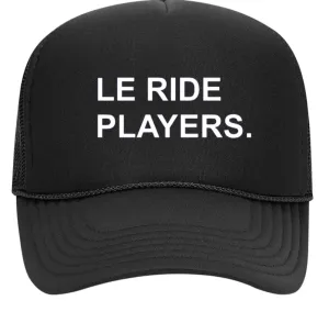 Le Ride. Trucker Foam Cap Le Ride Players Black