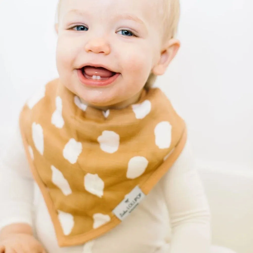 Loulou Lollipop 2-Pack Muslin Bandana Bib Set