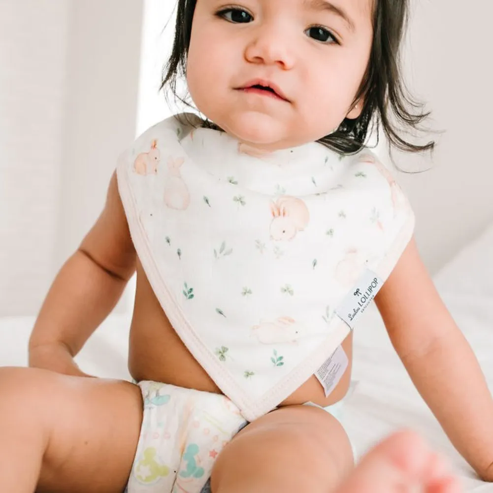 Loulou Lollipop 2-Pack Muslin Bandana Bib Set