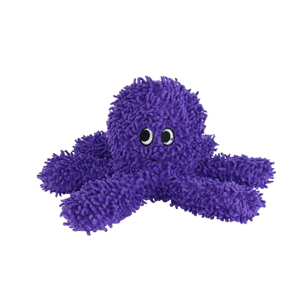 Mighty Microfibre Dog Squeaky Toy, Ball Octopus in Purple