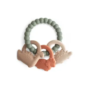 Mushie Teething Ring- Dino