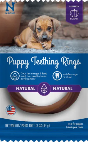 N-Bone® Puppy Teething Rings Pumpkin Flavor