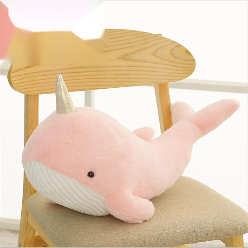 Narwhal pillow is soft and cute