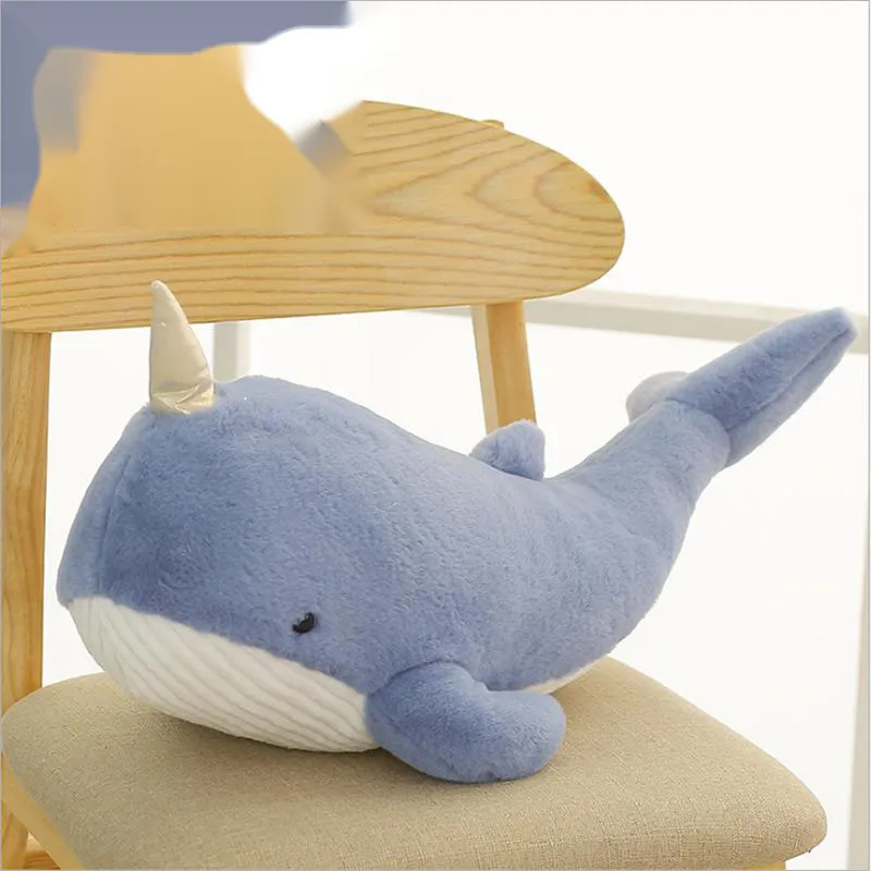 Narwhal pillow is soft and cute