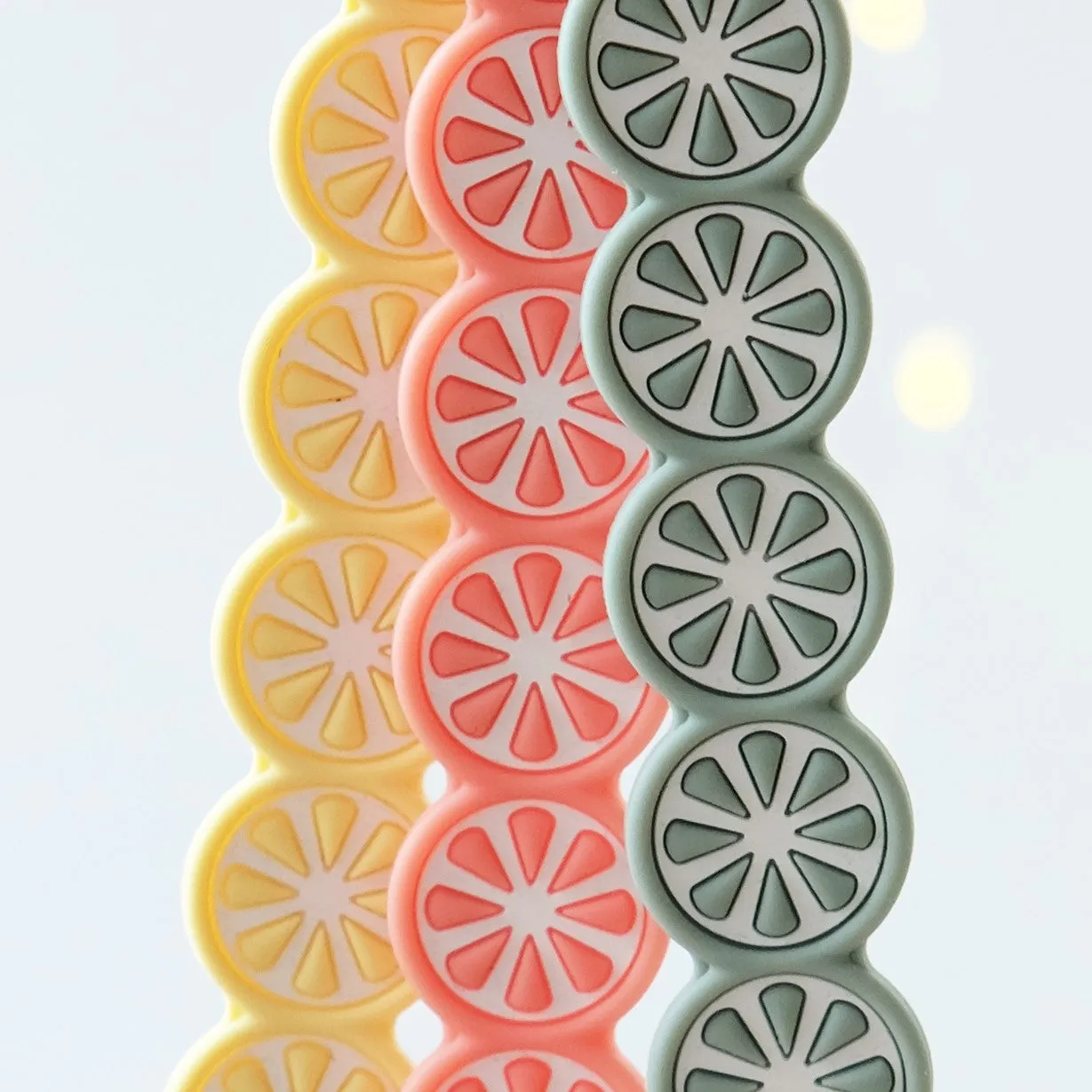 NEW! Single Silicone Citrus Pacifier Clips