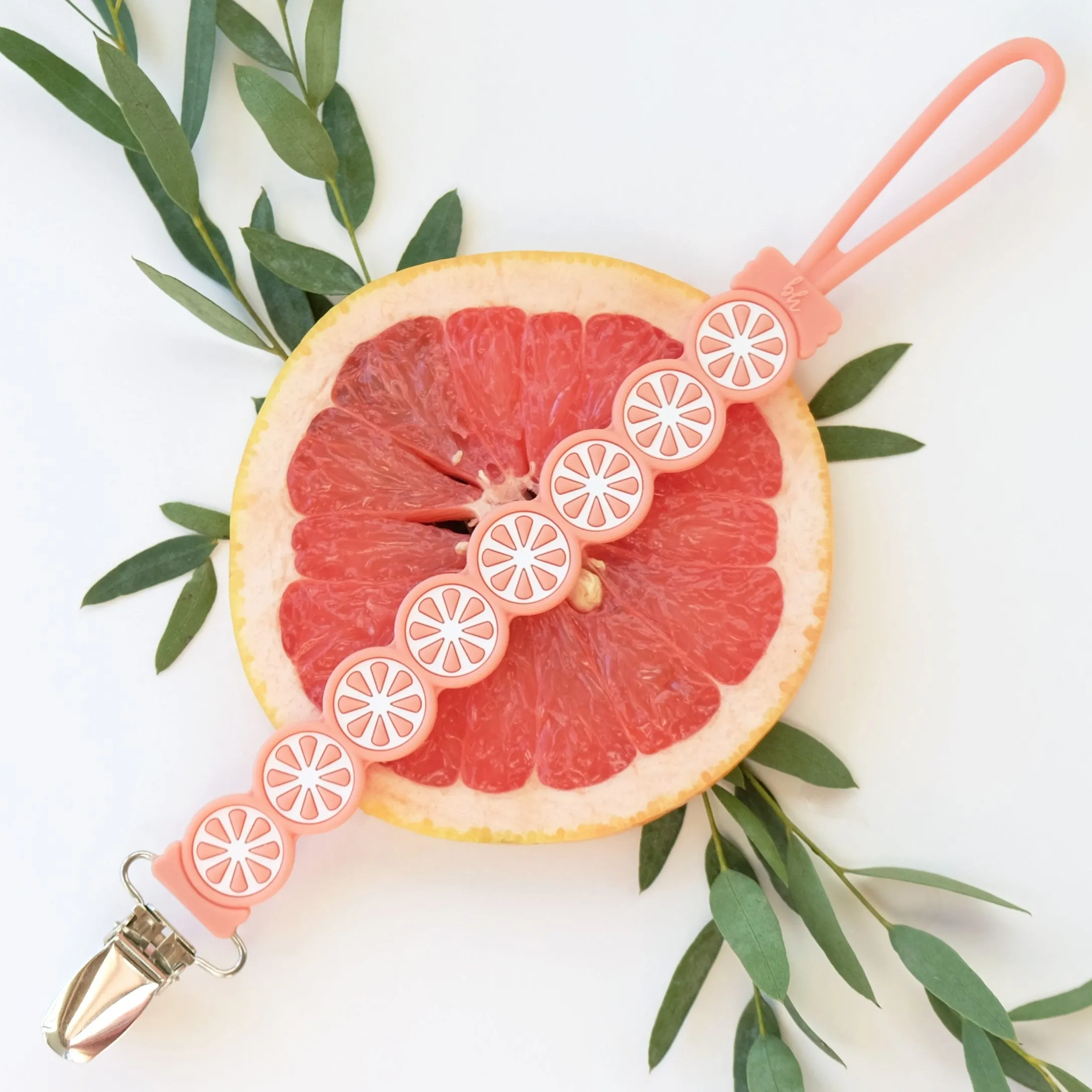 NEW! Single Silicone Citrus Pacifier Clips