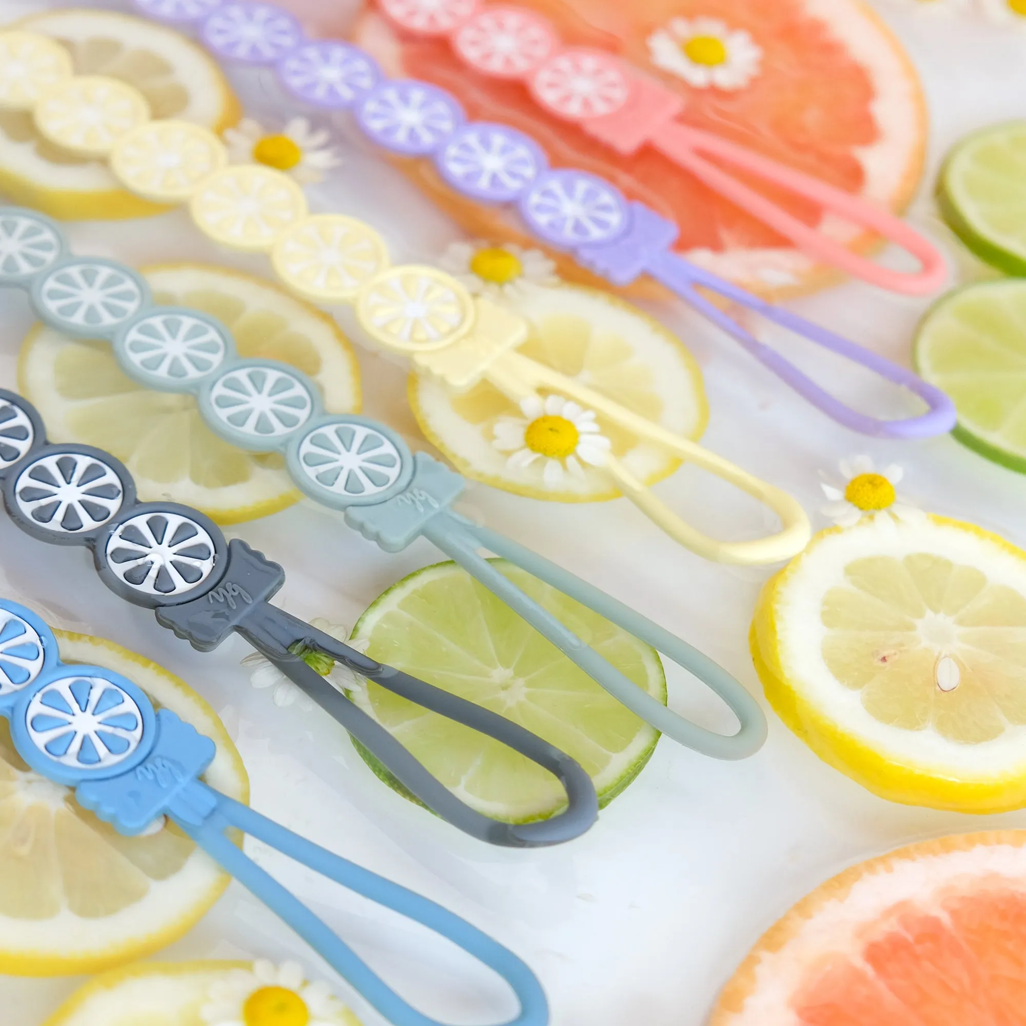 NEW! Single Silicone Citrus Pacifier Clips