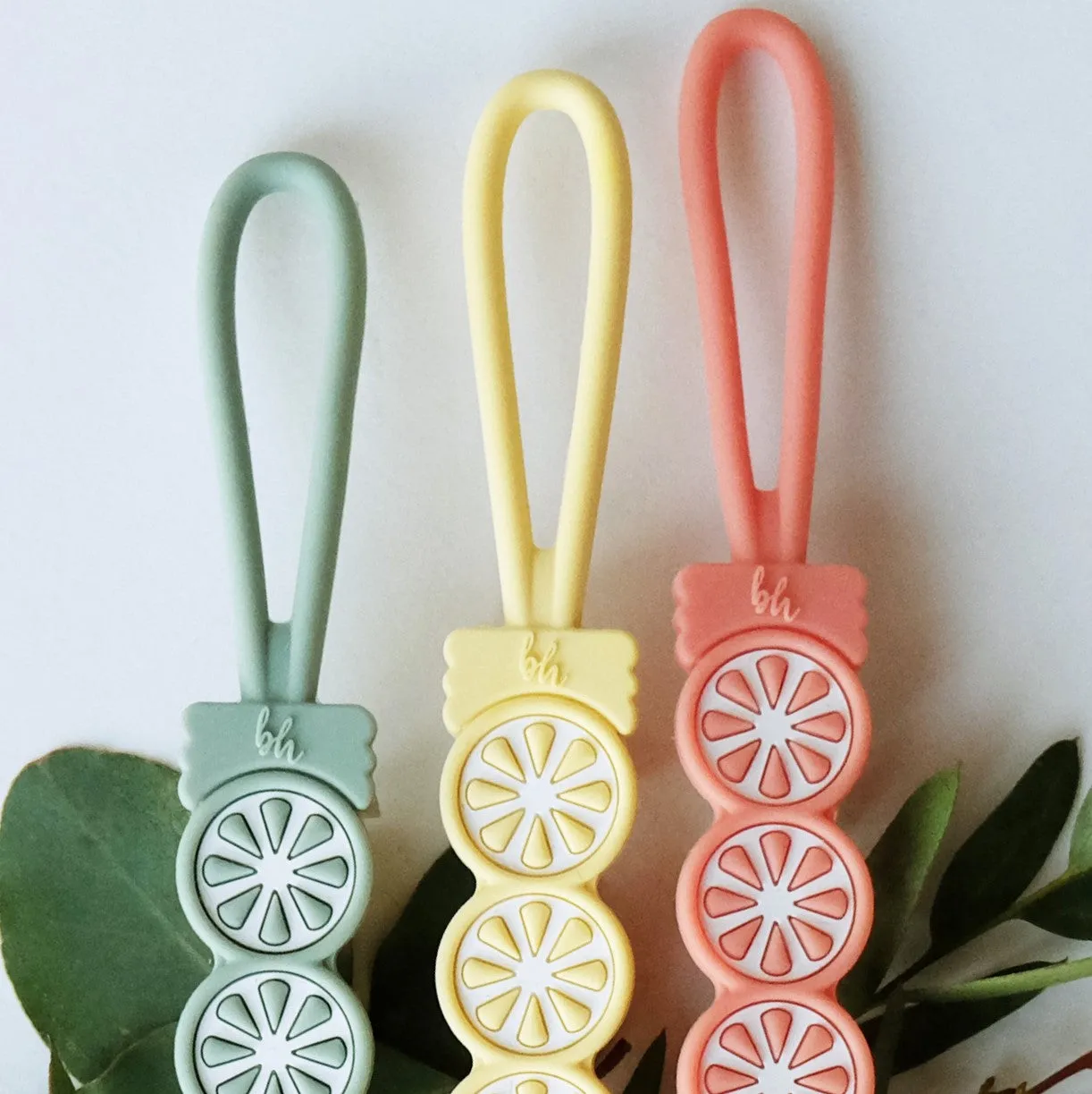 NEW! Single Silicone Citrus Pacifier Clips