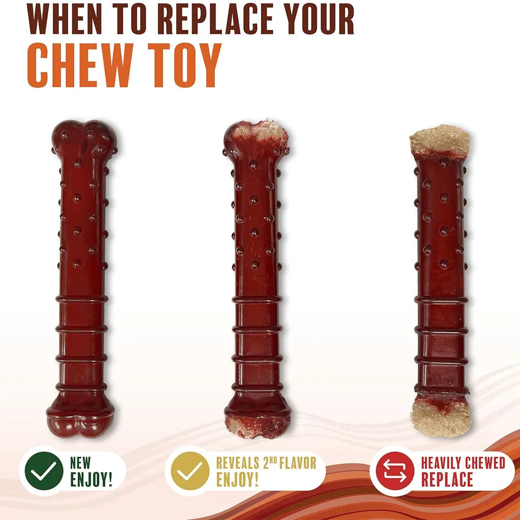 Nylabone Power Chew Basted Blast Dual Flavored Dog Chew Toys