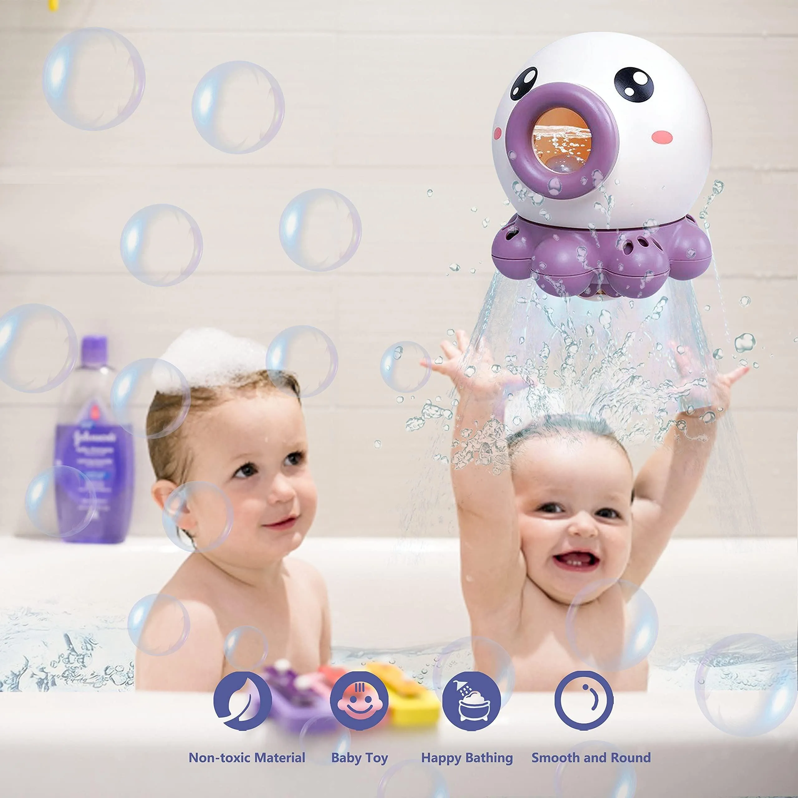 Octopus Fountain Bath Toy – Rotating Water Jet Sprinkler for Kids