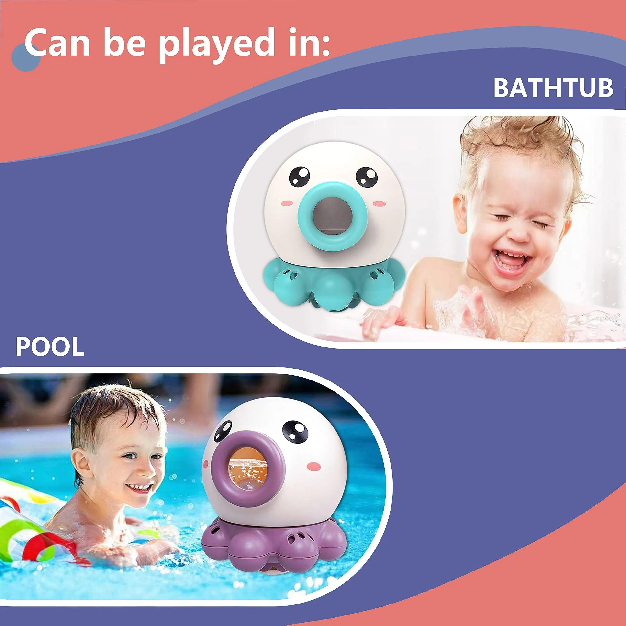 Octopus Fountain Bath Toy – Rotating Water Jet Sprinkler for Kids