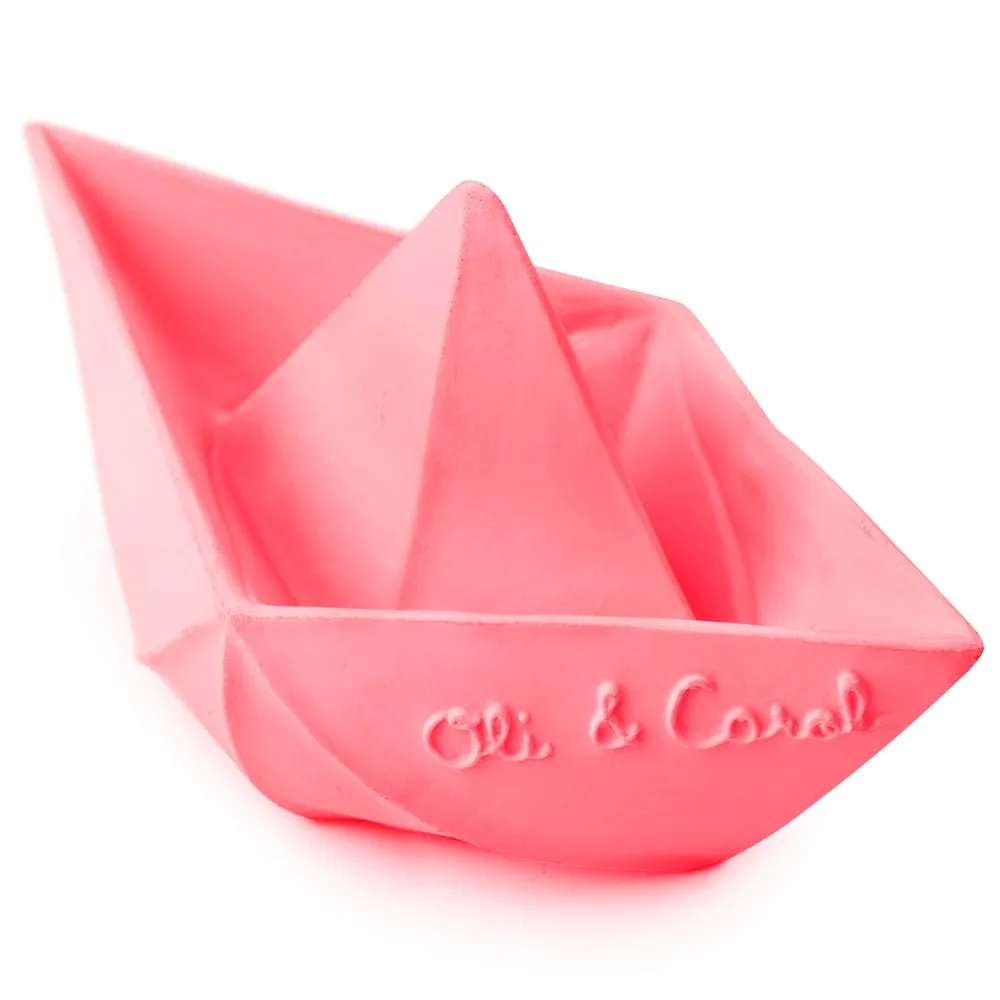 Oli & Carol Origami Boat - Pink