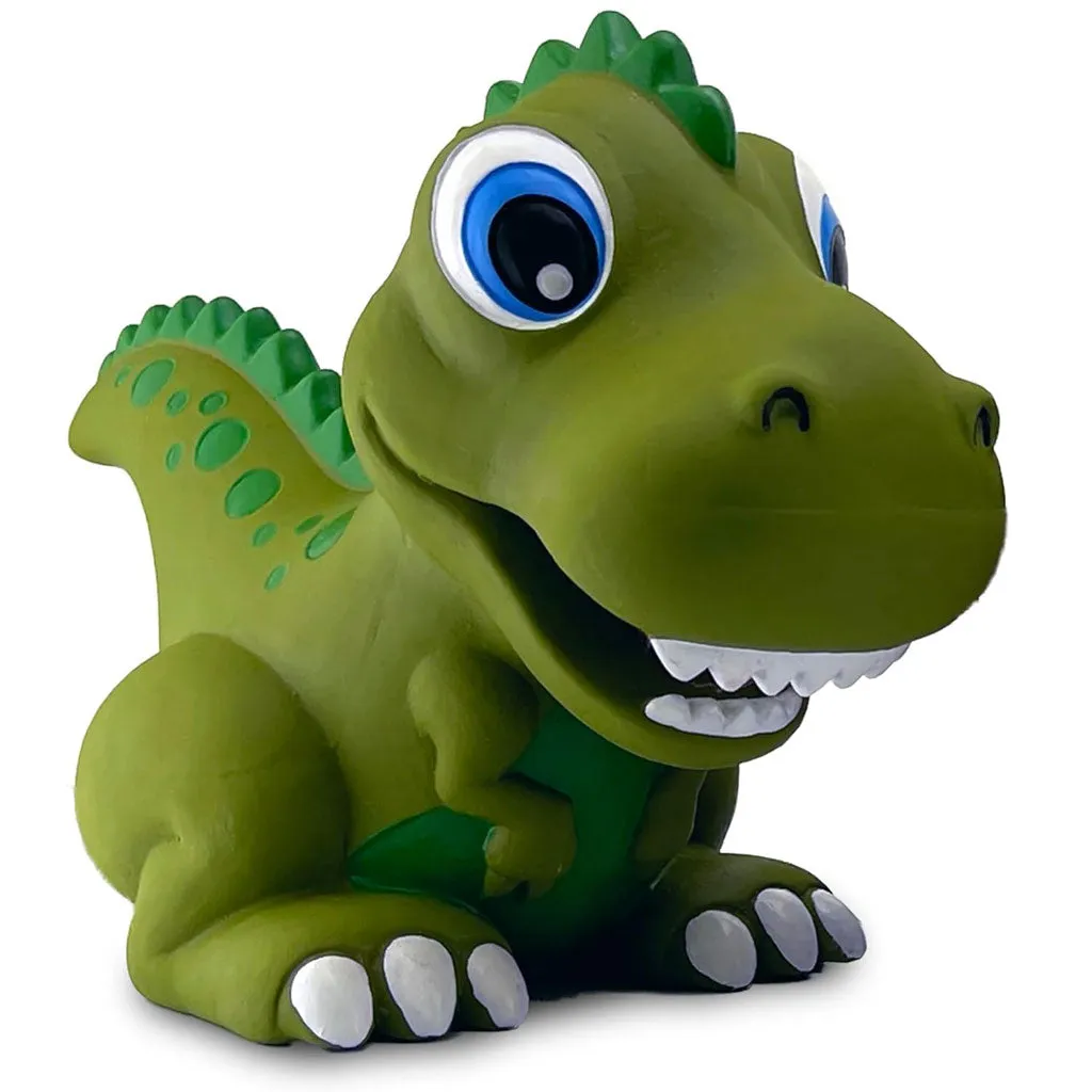 Petsport USA NaturFlex Latex Rubber Dinosaur T-Rex Dog Toy