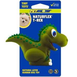 Petsport USA NaturFlex Latex Rubber Dinosaur T-Rex Dog Toy