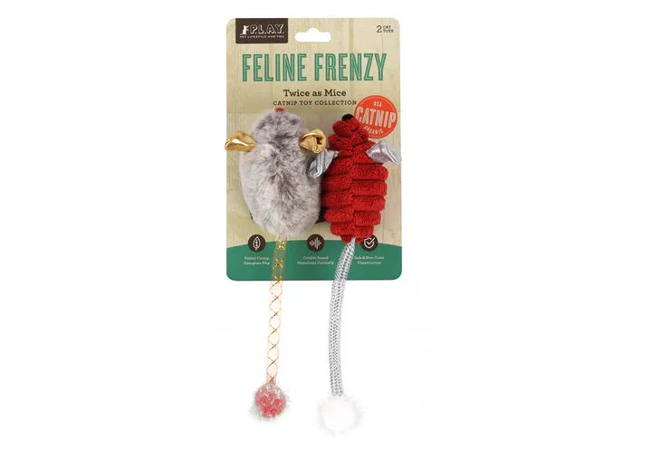 PLAY Cat Toy Feline Frenzy Christmas Twice as Mice