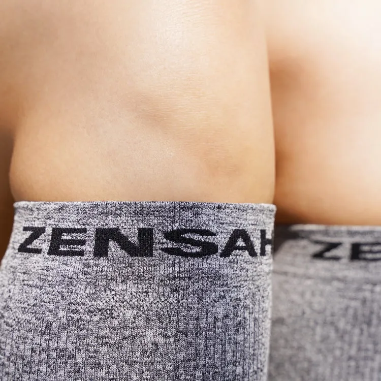 Zensah Compression Leg Sleeves Heather Grey