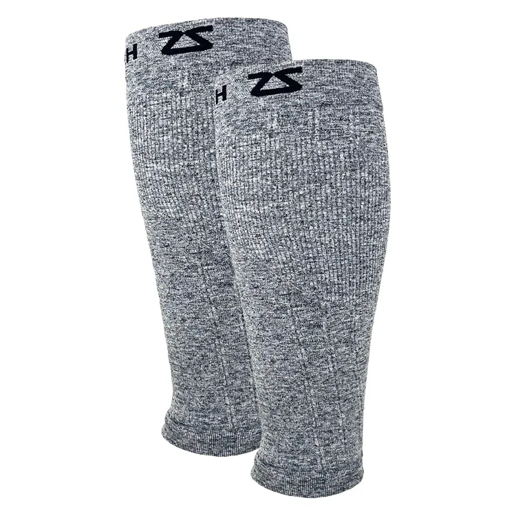 Zensah Compression Leg Sleeves Heather Grey